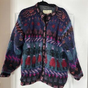 Vintage Siochain Handloomed Irish Mohair Sweater - size L